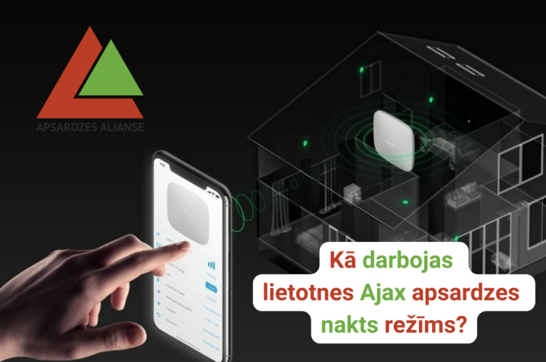 Lietotne Ajax drošības sardzē pat naktī!