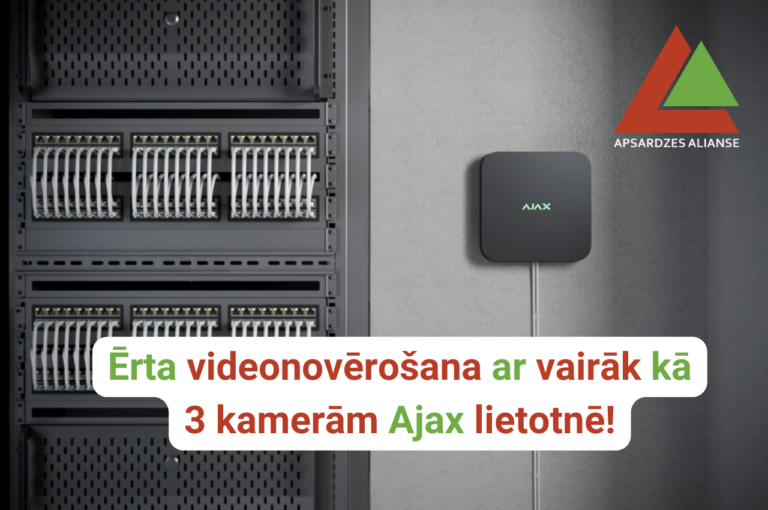 Tīkla IP reģistrators Ajax NVR – videonovērošana ar uzticamu aizsardzību!