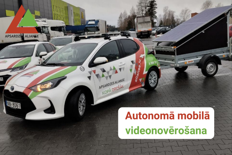Autonomā mobilā videonovērošana būvlaukumos un lielos attālos objektos.